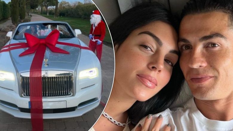 Georgina Rodriguez i dhuron Cristiano Ronaldos një makinë Rolls Royce për Krishtlindje