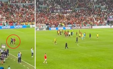 Veprim i shëmtuar nga Cristiano Ronaldo, derisa bashklojtarët po festonin me tifozët fitoren ndaj Zvicrës
