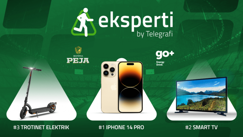 Përfundoi “Eksperti” i Botërorit: Telegrafi në partneritet me Birra Peja dhe GO+ dhuroi iPhone 14 Pro, Trotinet Elektrik, TV dhe shumë shpërblime tjera për parashikuesit më të mirë