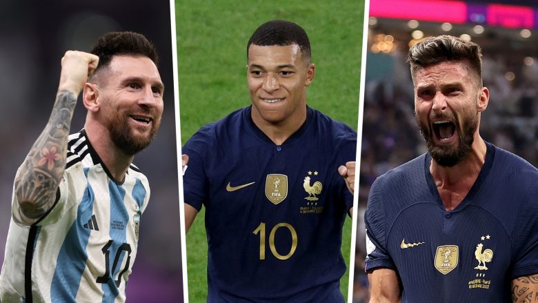 Nga Mbappe te Messi e Giroud – renditja e golashënuesve në Kupën e Botës
