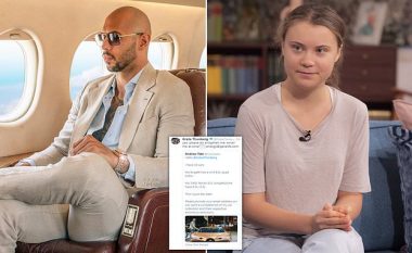 Greta Thunberg ‘kapet keq’ me blogerin Andrew Tate, ironizon me madhësinë e organit të tij gjenital