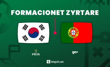 Kore e Jugut – Portugali, formacionet zyrtare