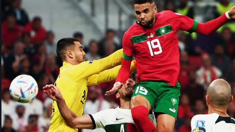 Maroku e mbyll me epërsi pjesën e parë ndaj Portugalisë, En Nesyri shënues i golit