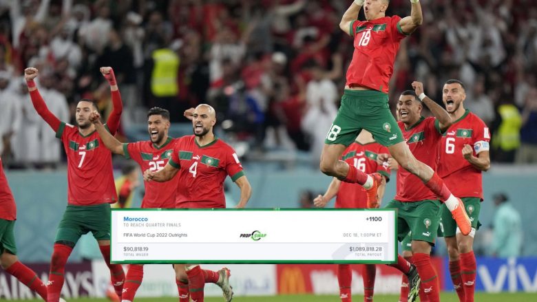 Një mësues në SHBA fiton mbi 1 milion dollarë duke vënë bast për Marokun që do të arrinte në çerekfinale