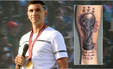 Heroi argjentinas Martinez ndjek shembullin e Di Marias dhe bën tatuazh Kupën e Botës