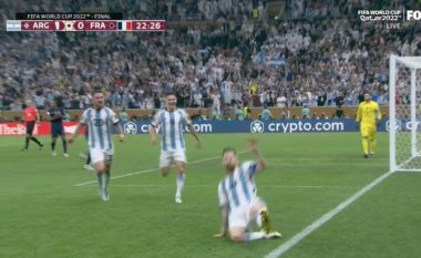 Lionel Messi shënon golin e parë të finales Argjentinë-Francë