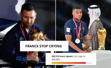 “Ndaloni së qari”, argjentinasit përgjigjen ndaj peticionit të francezëve për të përsëritur finalen e Kupës së Botës