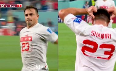 Xherdani i Kosovës iu shënon sërish, festimi i tij unik pas golit duke ua treguar emrin