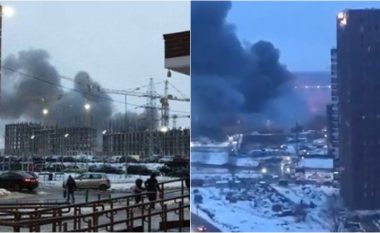 Një tjetër qendër tregtare ruse përfshihet nga zjarri, tani një e tillë afër Moskës