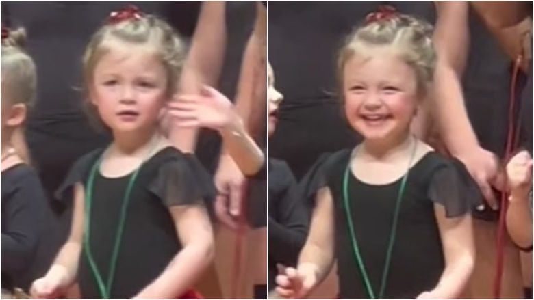 Reagimi i saj bëhet viral – momenti kur vogëlushja sheh familjen e saj në audiencë, ndërsa performonte në recitalin e saj të parë