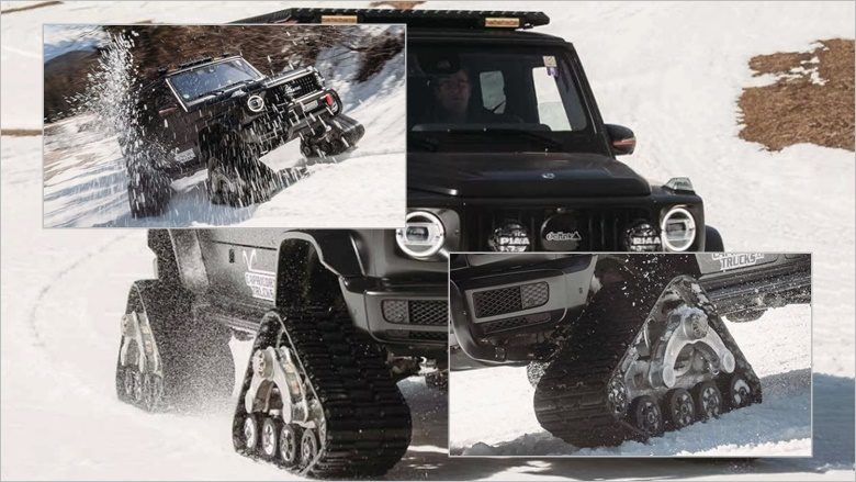 Një burrë shpenzoi 140,000 euro për ta kthyer Mercedesin e tij G-Class në një ‘tank për ecje në bjeshkë me borë’