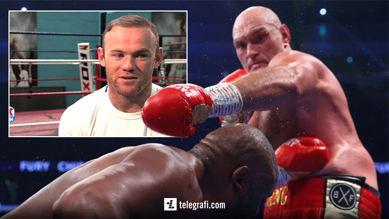 ‘Çmenduria’ e këtij fundviti: Wayne Rooney pranon ofertë nga Tyson Fury për sparring