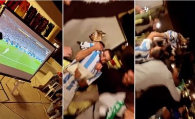 Bëhet viral tifozi që mbante në krahë një dhi të veshur me fanellën e Argjentinës gjatë finales së Kupës së Botës