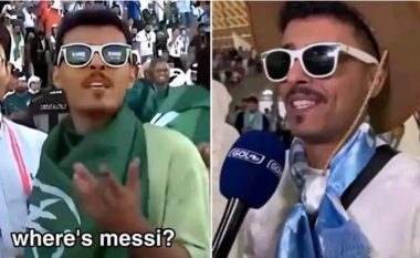 “Ku është Messi?”, tifozi i Arabisë Saudite që u bë viral është bërë një mbështetës i Argjentinës