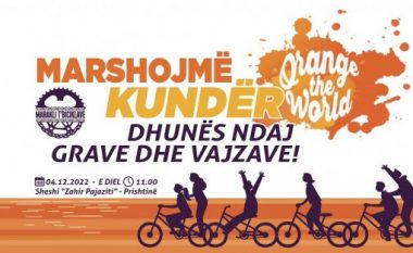 Marsh me biçikleta kundër dhunës ndaj grave dhe vajzave