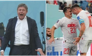 Stojkovici i shau shqiptarët gjatë ndeshjes, por që të largohet kokulur nga Botërori u përkujdesën Xhaka dhe Shaqiri