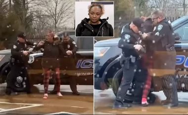 Polici në Ohio filmohet duke e goditur disa herë me grusht në fytyrë një grua