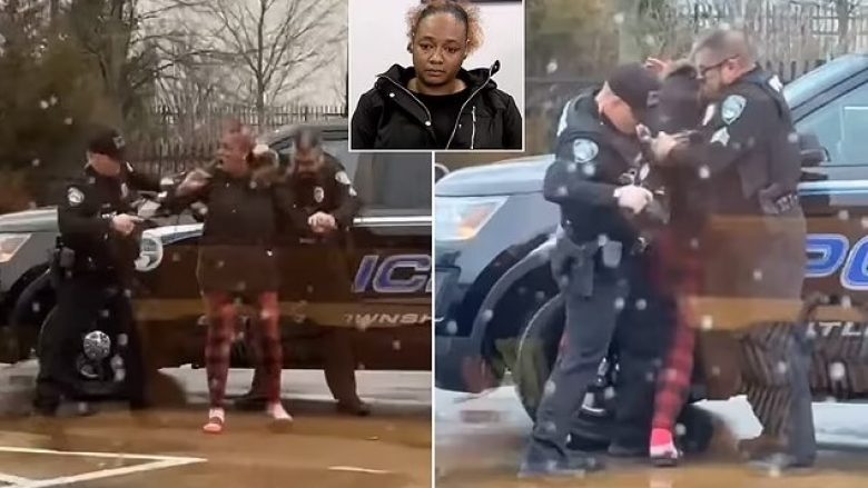 Polici në Ohio filmohet duke e goditur disa herë me grusht në fytyrë një grua