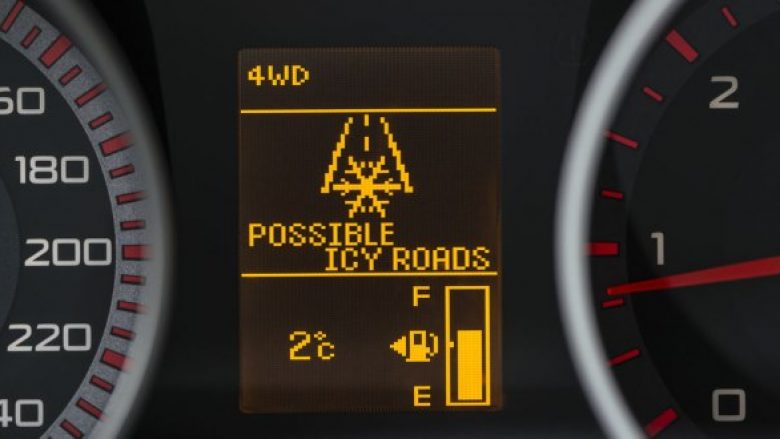 Pse drita paralajmëruese e akullit ndizet në temperatura mbi zero
