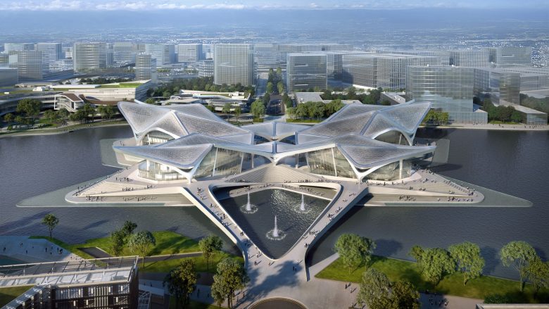 Një ndërtesë magjepsëse kulture, frymëzuar nga krahët e zogjve shtegtarë, projektuar nga arkitektët Zaha Hadid