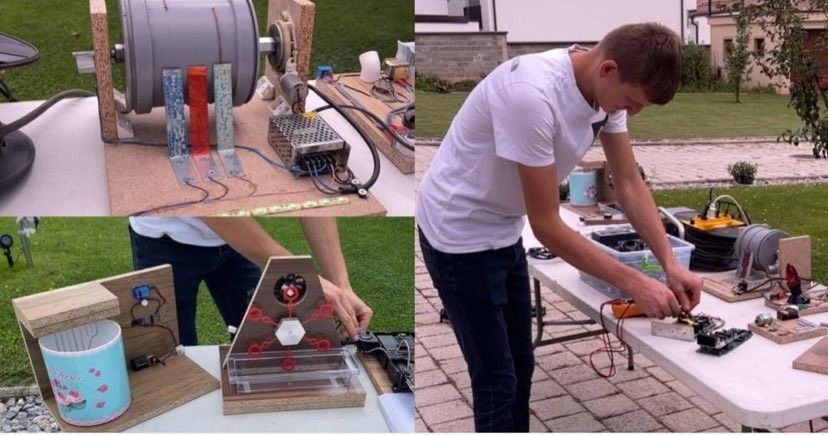 Artin Dauti from Tetova shows his passion for new inventions