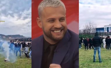 Qindra persona mblidhen jashtë shtëpisë së Big Brother VIP Albania për të treguar mbështetjen për Luiz Ejllin
