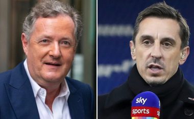 Neville i bindur që Man Utd përfundon para Arsenalit në kampionat, reagon Piers Morgan duke vendosur një shumë të madhe në bast për të kundërtën