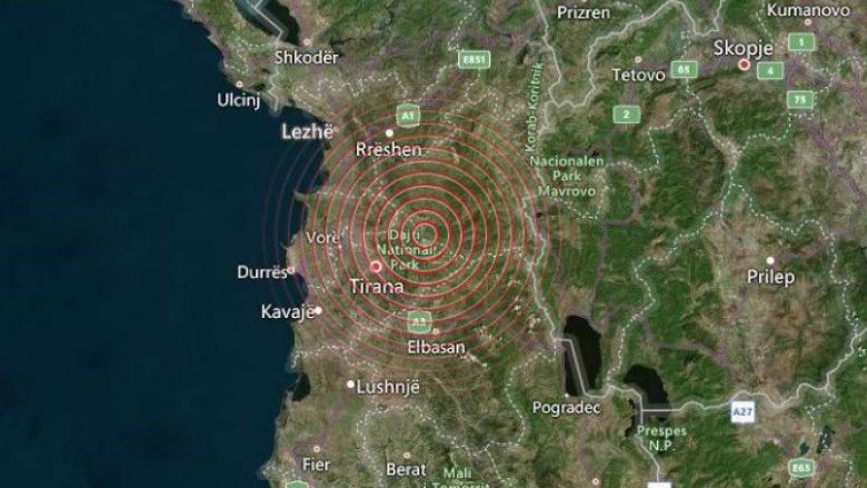 Tërmeti me magnitudë 5.2 godet Shqipërinë