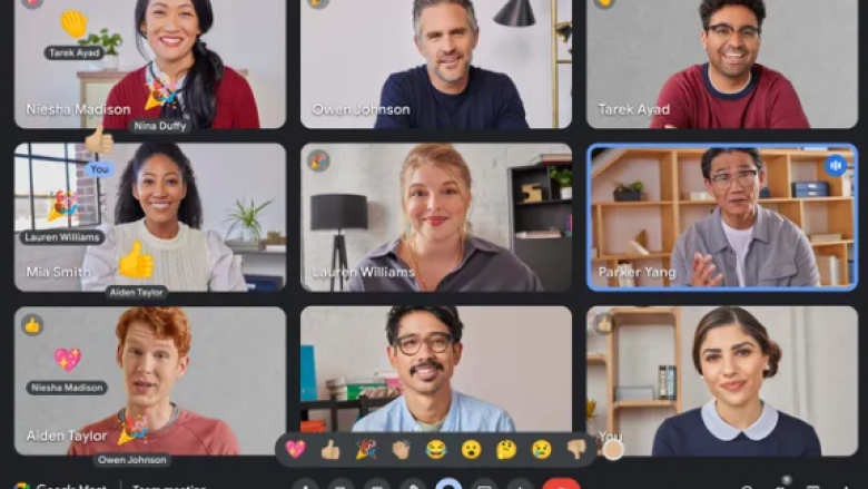 Google lanson ’emoji-t’ në platformën Meet
