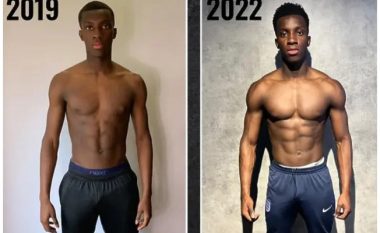 Heroi surprizë i Arsenalit, Eddie Nketiah, ka transformuar trupin e tij, duke konsumuar 3500 kalori çdo ditë