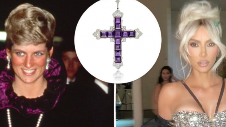 Kim Kardashian blen varësen në formë kryqi të Princeshës Diana për 180 mijë euro
