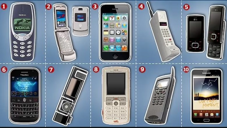 Dhjetë telefonat celularë ikonë, tanimë ‘pjesë e historisë’ – cilin prej tyre e keni pasur ju?