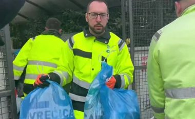Kryetari i Zagrebit veshi një kostum pune dhe pastroi qytetin bashkë me punëtorët