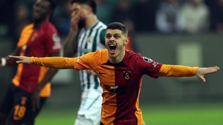 Milot Rashica vjen nga banka dhe shënon në fitoren e Galatasaray