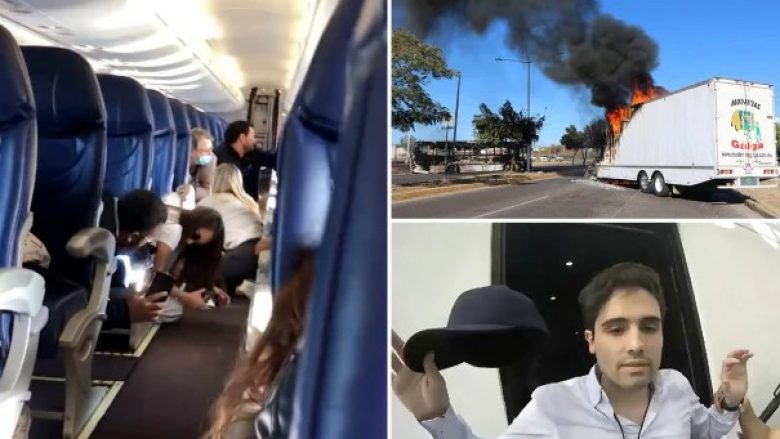 Pasagjerët në panik kur aeroplani u sulmua me armë zjarri pas arrestimit të djalit të El Chapos