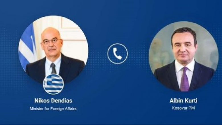 Kurti bisedë telefonike me ministrin grek, Dendias – flasin për zhvillimet në veri dhe dialogun Kosovë-Serbi