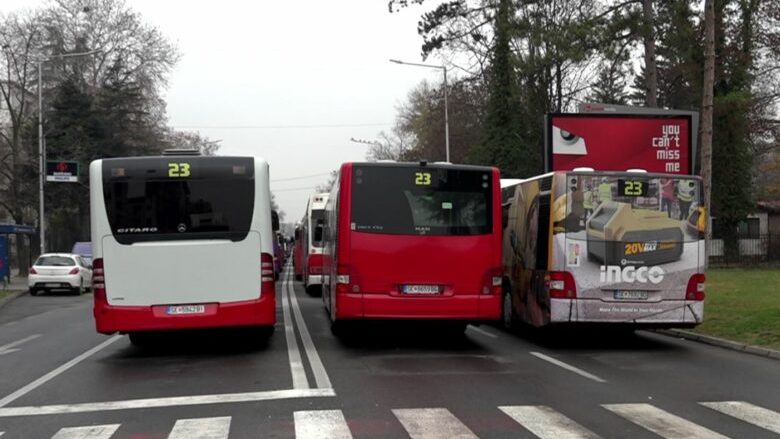 Transportuesit presin takimin me kryeministrin, Dimitar Kovaçevski