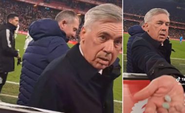 Momenti surreal i Ancelottit me një tifoz: Më jep një çamçakëz, më jep çamçakëz