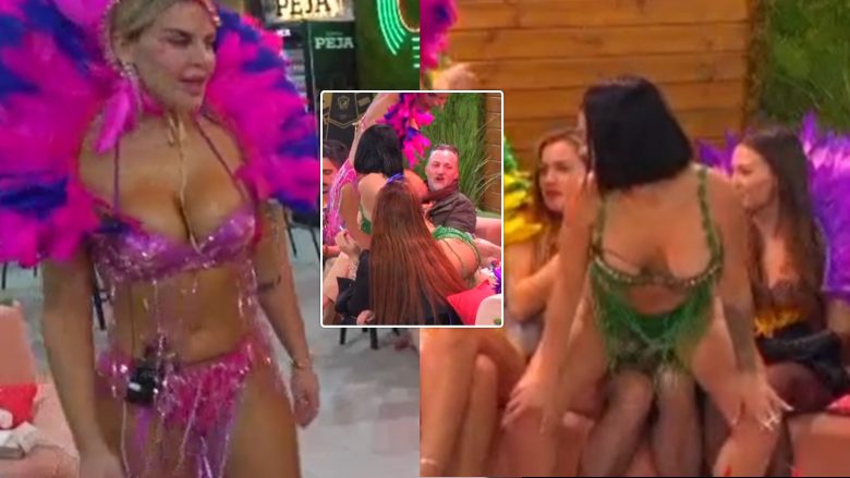 Vajzat e Big Brother VIP Albania argëtojnë banorët të veshura me kostume braziliane dhe vallëzime provokuese