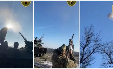 Ukrainasit shkatërrojnë në ajër pesë dronë kamikazë rusë – njëri prej tyre shihet kur shpërthen