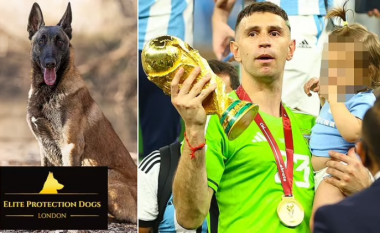 Emiliano Martinez paguan 22 mijë euro për një qen që t'ia ruajë medaljen e fituar në Botëror