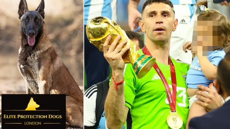 Emiliano Martinez paguan 22 mijë euro për një qen që t’ia ruajë medaljen e fituar në Botëror