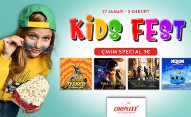 Cineplexx sjell ofertën Kids Fest me çmim special prej 3 euro në filmat për fëmijë!