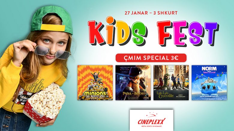 Cineplexx sjell ofertën Kids Fest me çmim special prej 3 euro në filmat për fëmijë!