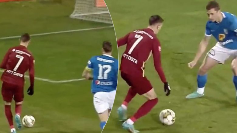 Debutimi i ëndrrave i Ermal Krasniqit në Superligën rumune, gol dhe asistim në derbi