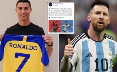 Shtatë rekordet që Messi pritet t’ia thyejë Ronaldos – pas kalimit të portugezit te Al Nassr