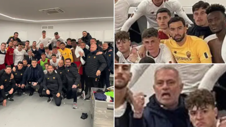 Jose Mourinho i detyroi lojtarët e Romës të bënin një foto të përbashkët – pas disfatës nga Napoli