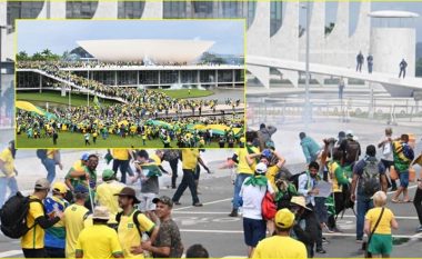 Tensione në Brazil, mbështetësit e ish-presidentit Bolsonaro ia mësyjnë dhe sulmojnë ndërtesën e Kongresit – përplasen me policinë