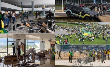 Pamje që tregojnë shkatërrimin që lanë pas – përmbledhje rreth protestave nga mbështetësit e ish-presidentit Bolsonaro në tri ndërtesat shtetërore të Brazilit