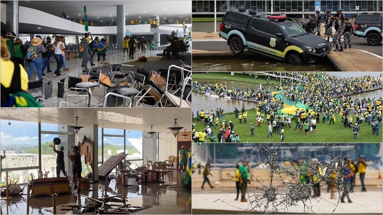 Pamje që tregojnë shkatërrimin që lanë pas – përmbledhje rreth protestave nga mbështetësit e ish-presidentit Bolsonaro në tri ndërtesat shtetërore të Brazilit